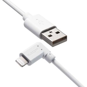 【5個セット】 エレコム iPhoneケーブル iPadケーブル 抗菌 L型コネクタ USB-A 充電 データ転送 30cm ホワイト MPA-UALL03WHX5の商品画像