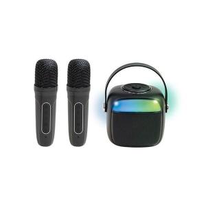 ピーナッツクラブ カラオケもできるBluetoothスピーカー (マイク2本付