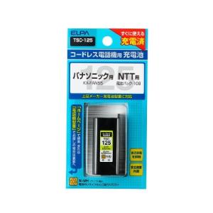 エルパ ELPA 朝日電器 電話機用充電池  TSC-125｜b-surprisep