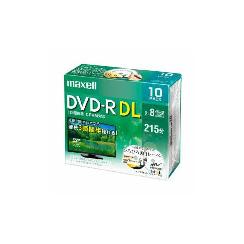 maxell DRD215WPE10S 8倍速対応DVD-R DL 215分 10枚パック