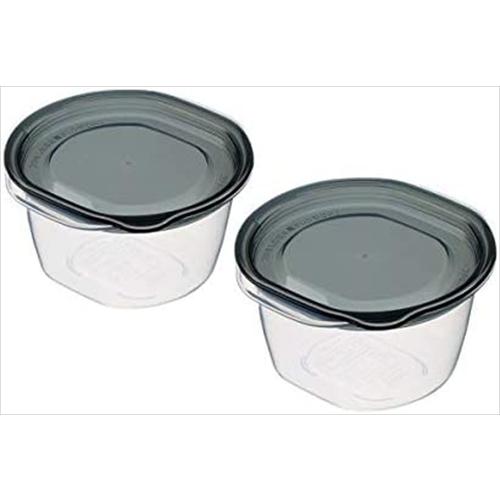 コンビニ受取可 イノマタ化学 保存容器 楽ちんパック ごはん一膳用 1832 270ml クリアーブ...