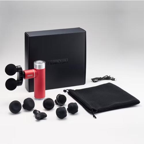 FUJIIRYOKI フジ医療器 マッサージガン マッスルショットプレミアム メタリックレッド  F...