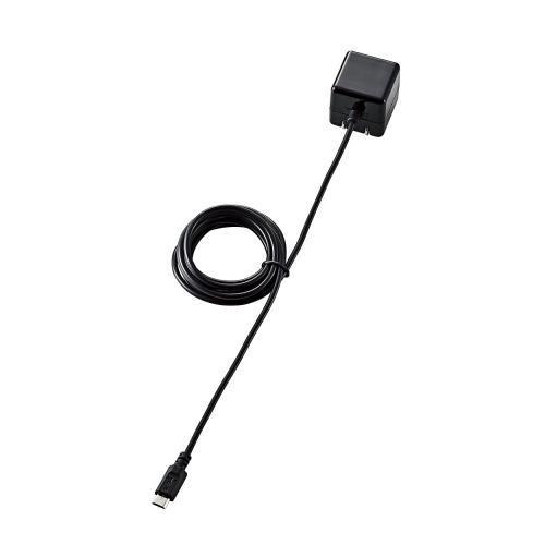 エレコム ケーブル一体型スマホ用AC充電器(長寿命・1A) MPA-ACMAC155BK
