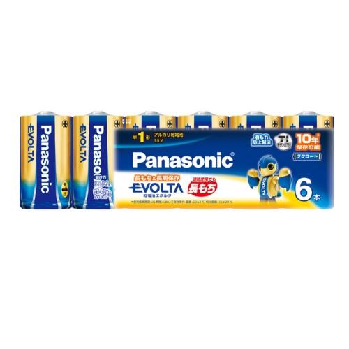 パナソニック Panasonic EVOLTA エボルタ 単1形 アルカリ乾電池 6本パック LR2...