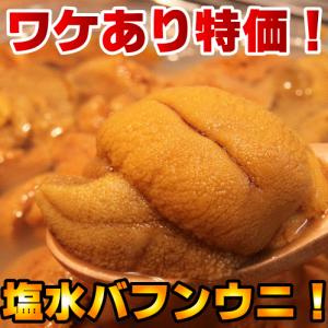 生蝦夷バフンウニ　冷凍品ではありません　無菌塩水パック!!　1パック[約100g]（北方四島産）！注文日より3営業日内に