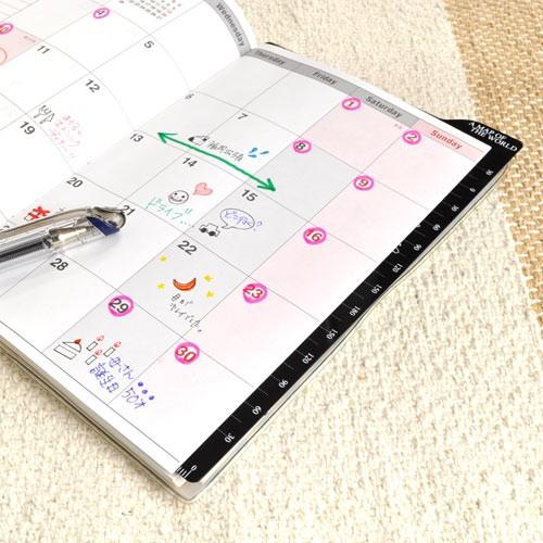 ダイアリー 下敷き B6サイズ デザイン文具 事務用品