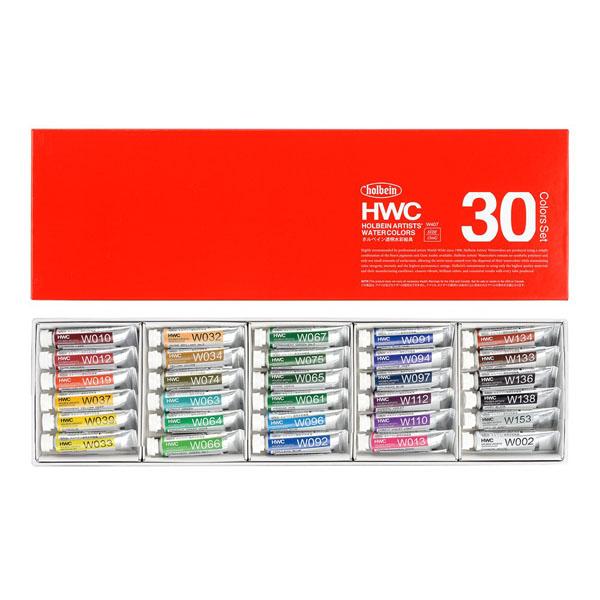 HOLBEIN ホルベイン 30色 セット HWC 5ml 2号 W407 透明水彩 透明水彩絵の具...