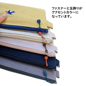 布のペンケース コンサイス フラット シンプル...の詳細画像2