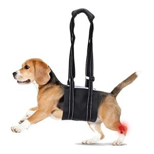 motoparty 犬 ハーネス 胴体用 小型犬 介護用品 歩行補助ハーネス 老犬 障害犬 欠陥犬 怪我 調節可能 通気性 抗菌消臭 脱着簡単 お出か