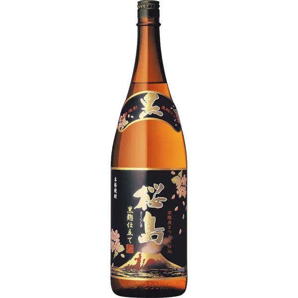 焼き芋を思わせる香ばしさの芋焼酎 本格焼酎 黒麹仕立て 桜島 1800ml