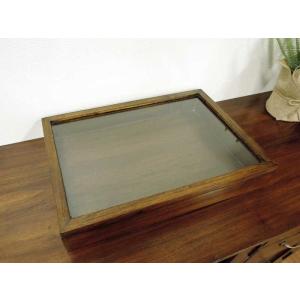 ガラスケース 木枠 フレーム 木製 コレクションケース 収納ボックス