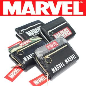 マーベル 二つ折り財布 49943-49946 コインケース ウォレット 折りたたみ 財布 クラックス MARVEL キャラクター グッズ ゆうパケット可