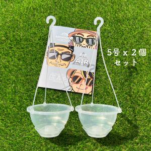 ネガミエル エアー 5号鉢 2個セット 透明吊り...の商品画像