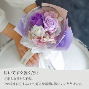 ソープフラワー カプセルバルーン 花束 フラワ...の詳細画像4
