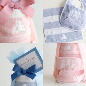 出産祝い GAP おむつケーキ 2段 名入れ刺...の詳細画像5
