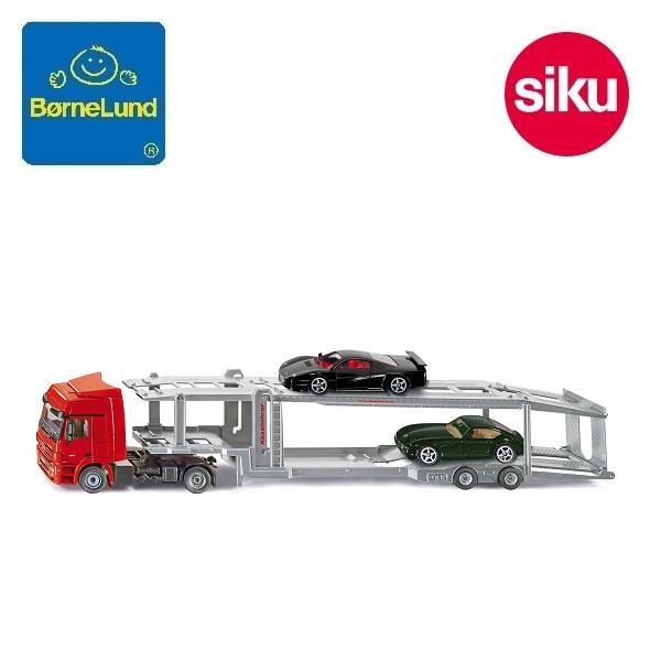 ボーネルンド 車両運搬車 ミニチュア・カー2台付き (ジク・SIKU) 1:50 SK3934 ミニ...