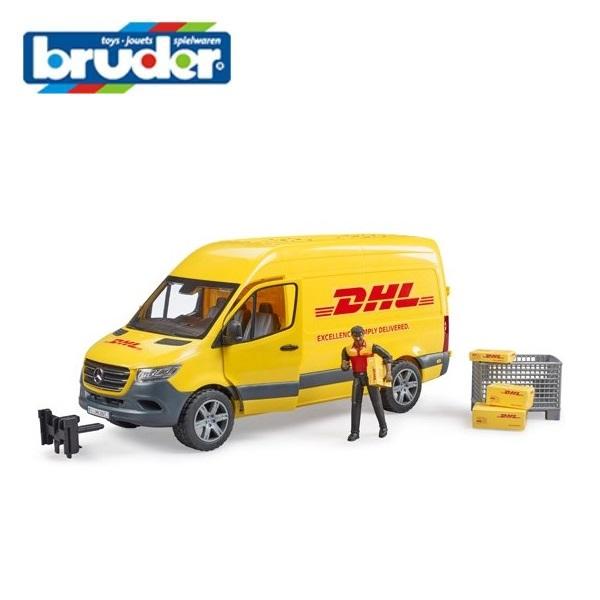 【おまけステッカー同梱】Bruder（ブルーダー） MB DHL （フィギュア付き）メルセデス・ベン...