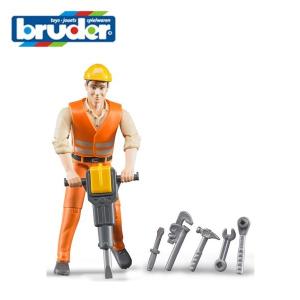 Bruder（ブルーダー） 建築作業員（アクセサリー付き） 060020 ドイツ製 1/16【沖縄及び離島発送不可】｜育児グッズと輸入玩具の店 ほっぺ