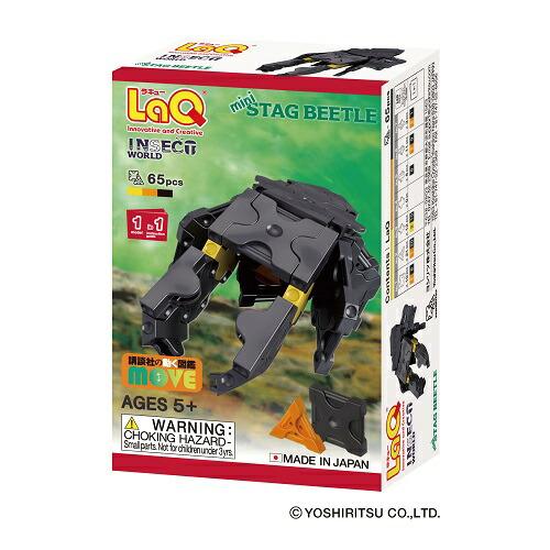 ラキュー インセクトワールドミニ クワガタムシ 65ピース LaQ 昆虫解説付き【沖縄及び離島は発送...