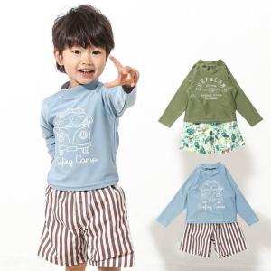 子供服 キムラタン BABBLE BOON（バブルブーン） セットアップ水着 (80〜130cm)  男の子 80cm 90cm 95cm 100cm 110cm 120cm 130cm｜baby-kids-kimuratan