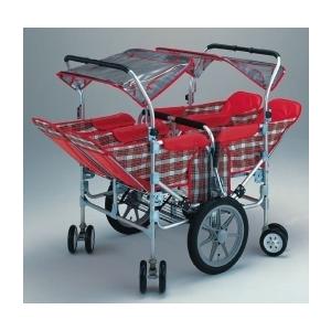 お散歩カート 五十畑工業 多人数用ベビーカート S-88 対面式4人乗り