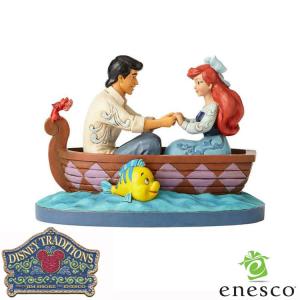 enesco エネスコ Disney Traditions アリエル＆エリック王子 ボート ディズニー フィギュア コレクション 人気 ギフト クリスマス 贈り物 プレゼントに最適｜baby-sies