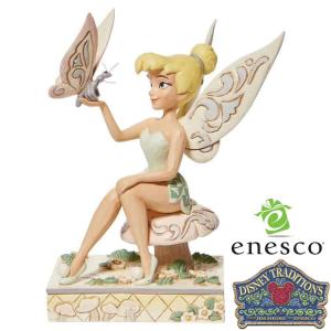 enesco エネスコ Disney Traditions ティンカー・ベル ホワイトウッドランド ...
