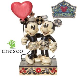 enesco エネスコ Disney Traditions ミッキー＆ミニー ハート ディズニー フィギュア コレクション 人気 ブランド ギフト クリスマス 贈り物 プレゼントに最適｜baby-sies