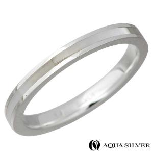 アクアシルバー AQUA SILVER シルバー リング 指輪 メンズ レディース ホワイトシェル 3〜21号｜baby-sies