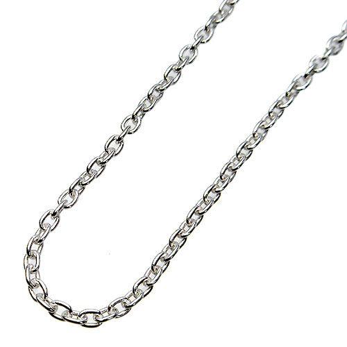 26日までポイント5倍 シルバー925 あづきチェーン幅1.5mm 50cm シルバーネックレスチェ...