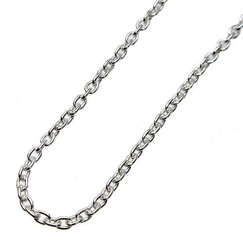 26日までポイント5倍 シルバー925 あづきチェーン幅2.0mm 50cm シルバーネックレスチェ...