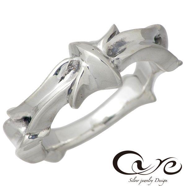 12日までポイント5倍 キュア cure エンプティー クロス シルバーリング 指輪