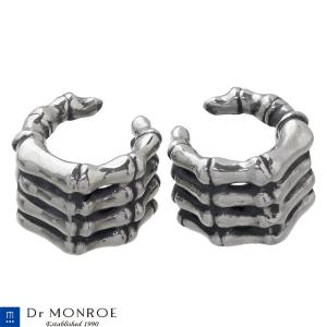 ドクターモンロー Dr MONROE シルバー イヤーカフ スケルトンハンド メンズ 2個売り 両耳用 シルバー925 アクセサリー EC-18-19-P｜baby-sies