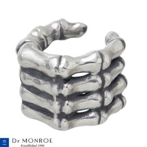 ドクターモンロー Dr MONROE シルバー イヤーカフ スケルトンハンド 右手タイプ メンズ 1個売り 片耳用 シルバー925 アクセサリー EC-18-SV｜baby-sies