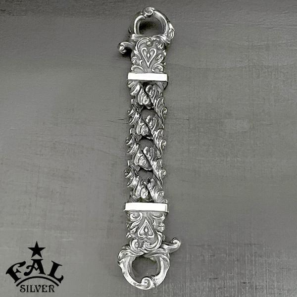 エフエーエル F.A.L FAL シルバーキーチェーン アラベスク リーフ クリップ ユニティー ミ...