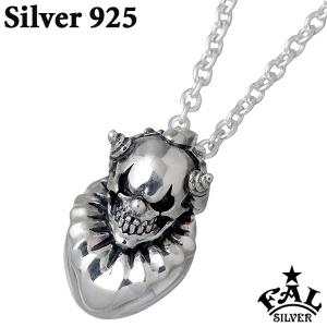 F.A.L スウィル パターン ハート ペンダント シルバー ネックレス