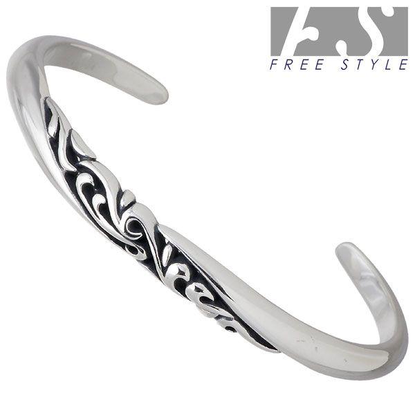8日までポイント5倍 フリースタイル FREE STYLE シルバーバングル L ブレスレット