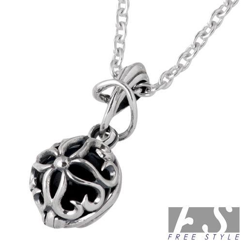 31日までポイント5倍 フリースタイル FREE STYLE カラー ストーン唐草 シルバーペンダン...