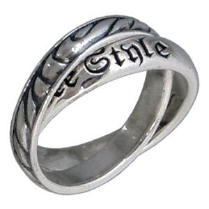 フリースタイル FREE STYLE 2連 シルバー リング モクメ 指輪