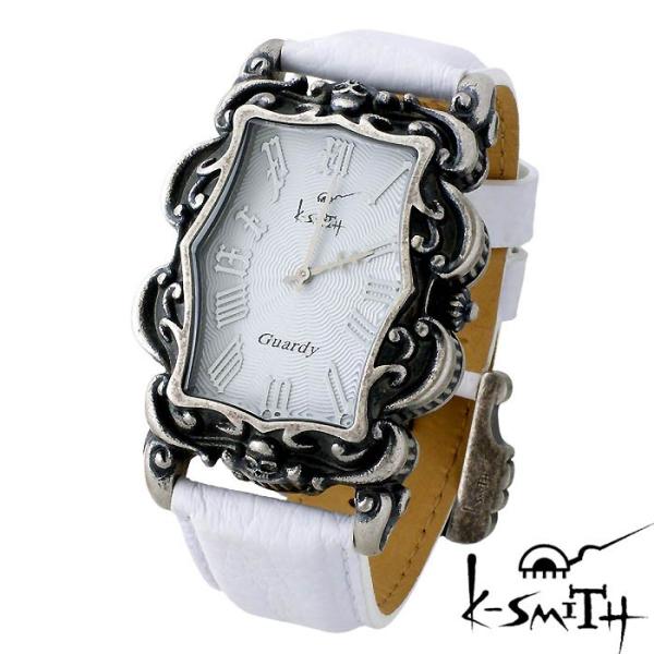 ケースミス K-SMITH 腕時計 Guardy ガーディ ホワイト ギョーシェ メンズ 時計