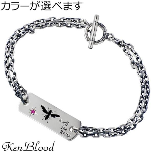 ケンブラッド KEN BLOOD シルバー ブレスレット ルビー メンズ レディース