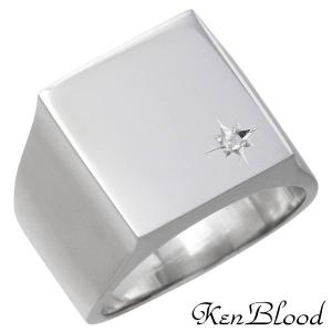 ケンブラッド KEN BLOOD シルバー ダイヤモンド リング シャイン メンズ 指輪