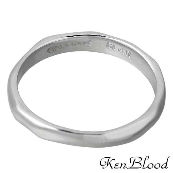 ポイント5倍 9日まで ケンブラッド KEN BLOOD 1連 シルバーリング 指輪 5〜25号