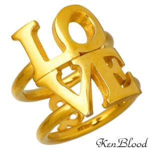 ケンブラッド KEN BLOOD THE &LOVE シルバー リング 指輪 10〜24号 メンズ ゴールド｜baby-sies