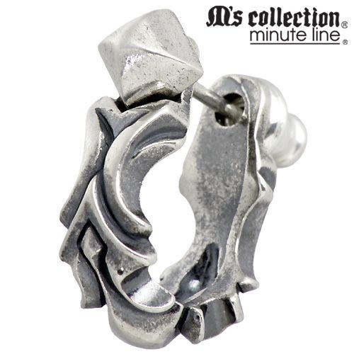 エムズコレクション M&apos;s collection ミニッツライン フープ型 シルバー ピアス