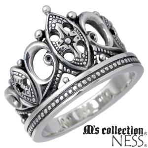 エムズコレクション M's collection ネス クラウン シルバー リング メンズ 指輪｜baby-sies