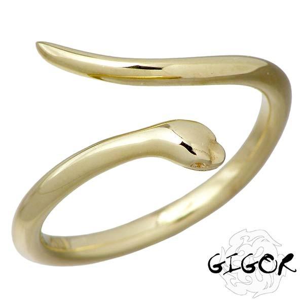 ジゴロウ GIGOR ピンキー スネイブ リング K10 ヘビ 指輪 1〜15号