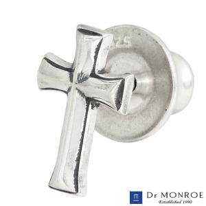 ドクターモンロー Dr MONROE シルバー ピアス クロス 十字架 1個売り 片耳用 スタッド メンズ レディース｜baby-sies