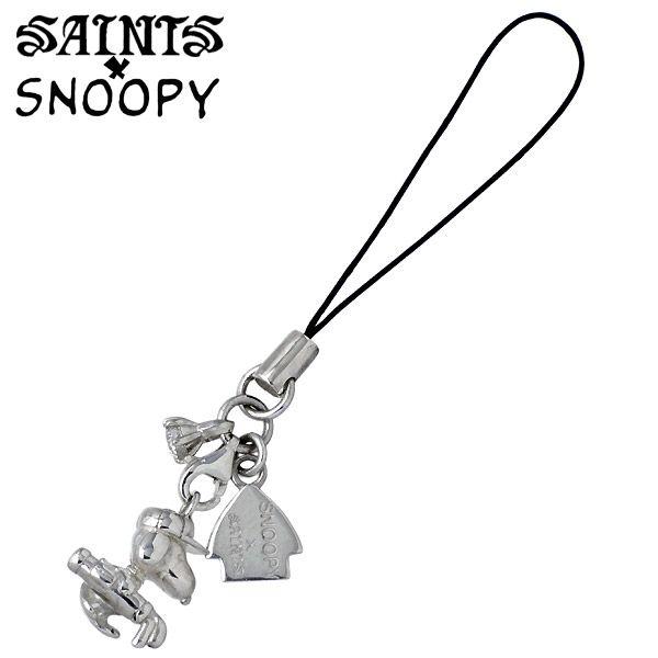 スヌーピー x セインツ SAINTS x SNOOPY ゴルフ シルバー 携帯ストラップ