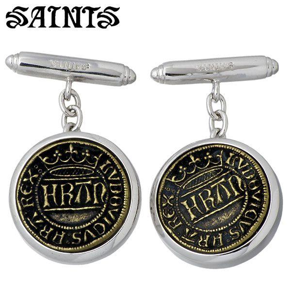 セインツ SAINTS Le Bon コイン シルバー カフス 2個セット